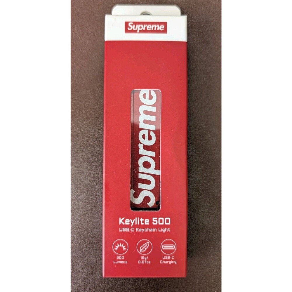 Supreme ACEBEAM Flashlight Keychain Red 500 Lumens Logo FW26 New